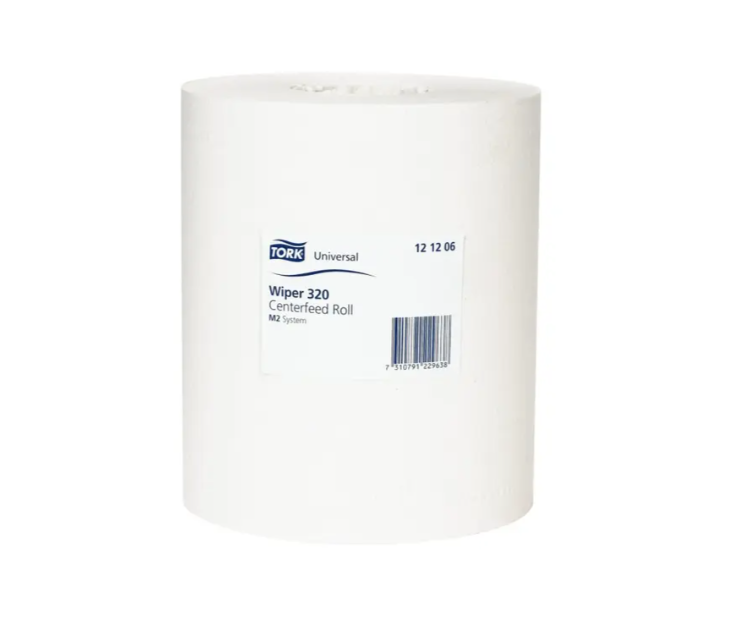 Tork M2 Universal Wiper 320 Centrefeed Roll 2 Ply 160m White Carton 6