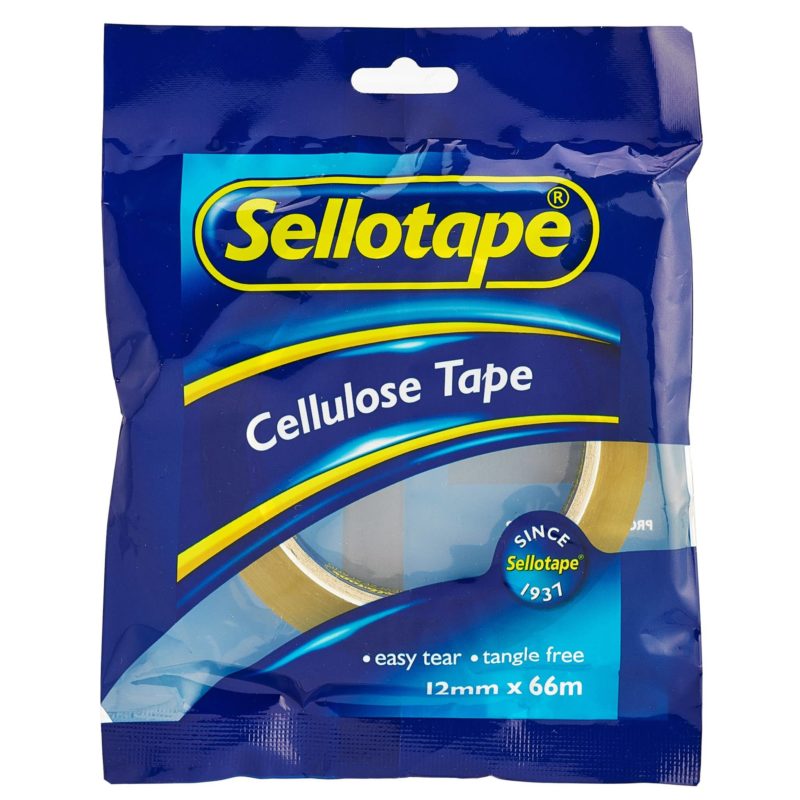 Sellotape 1105 Cellulose 12mm x 66m