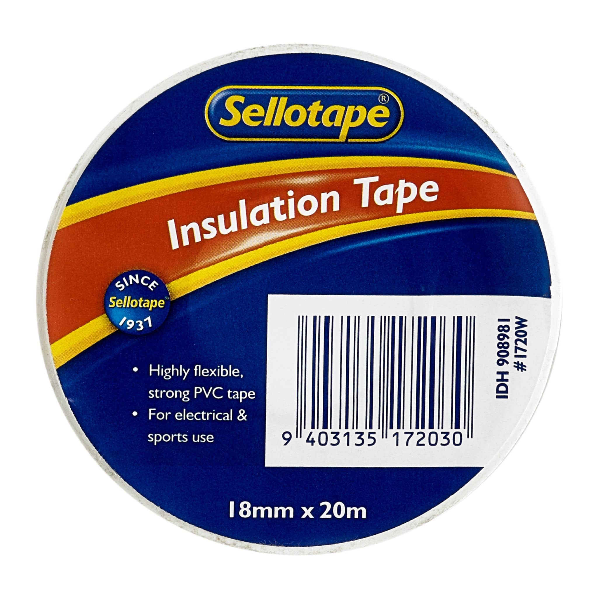 Sellotape 1720W Insulation White 18mmx20m