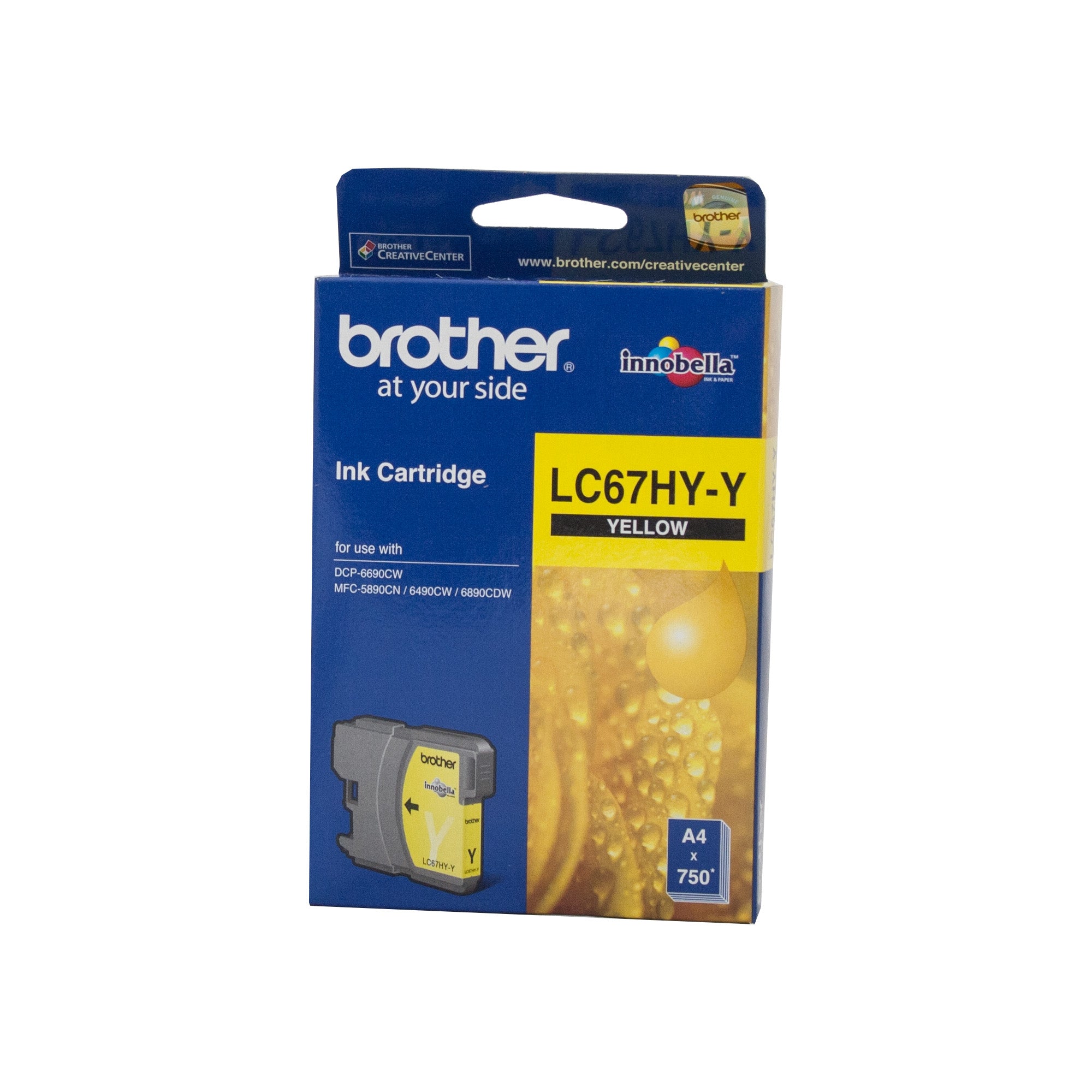 Brother LC67 Yellow HY Ink Cart