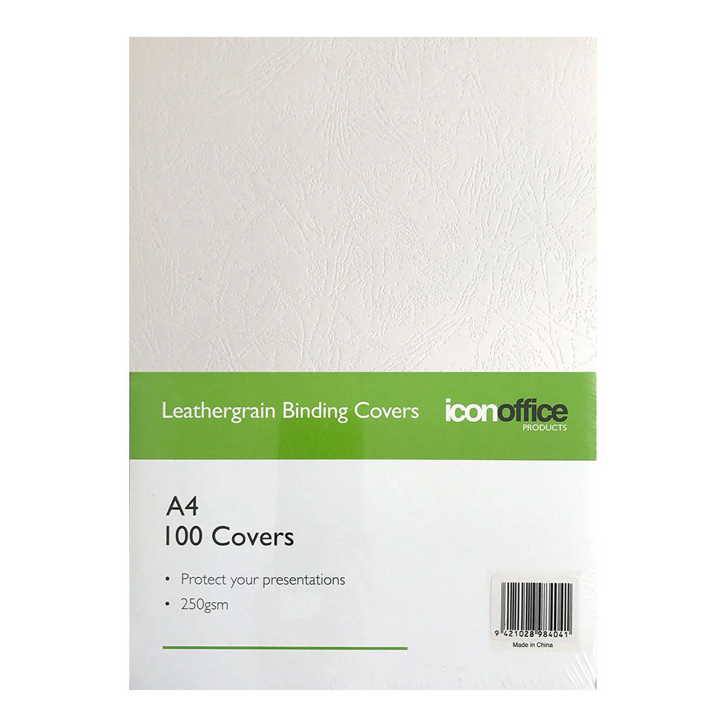 BEST BUY Icon Binding Covers White A4 250gsm Pack of 100