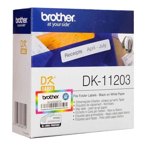 Brother DK11203 White 17 X 87mm 300 Labels