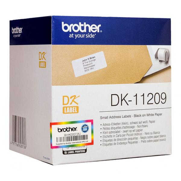 Brother DK11209 White Label  29 X 62mm 800 Labels