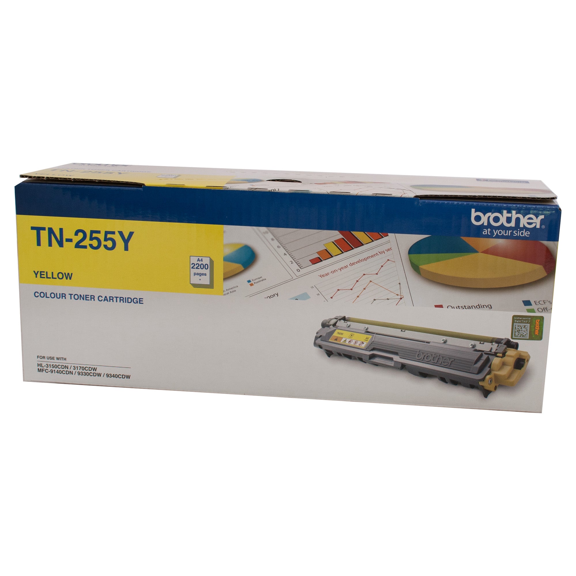 Brother TN255 Yellow Toner Cart
