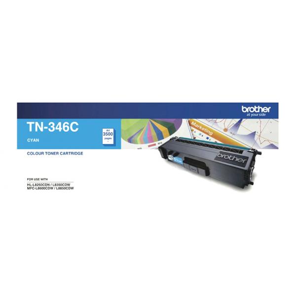 Brother TN346 Cyan Toner Cart