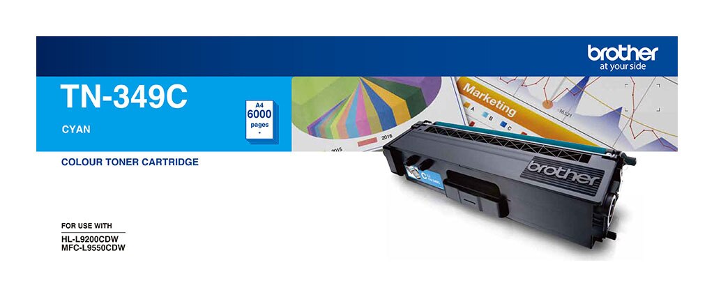 Brother TN349 Cyan Toner Cart