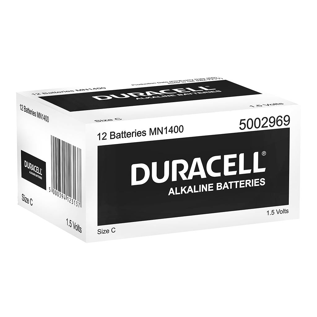 Duracell Coppertop Alkaline C Battery, Bulk Pack of 12