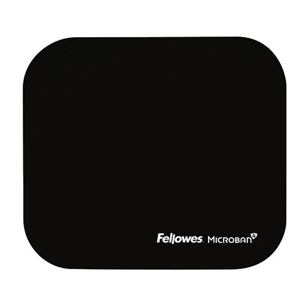 Fellowes Mouse Pad - Black - Microban