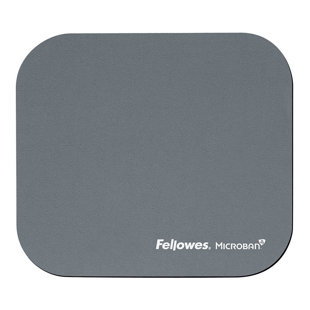 Fellowes Mouse Pad - Silver - Microban