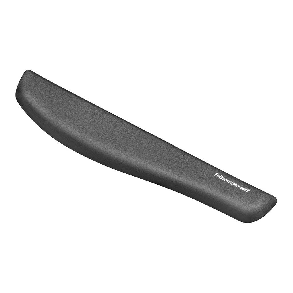 Fellowes Keyboard Palm Support - Plush Touch - Lycra - Graphite