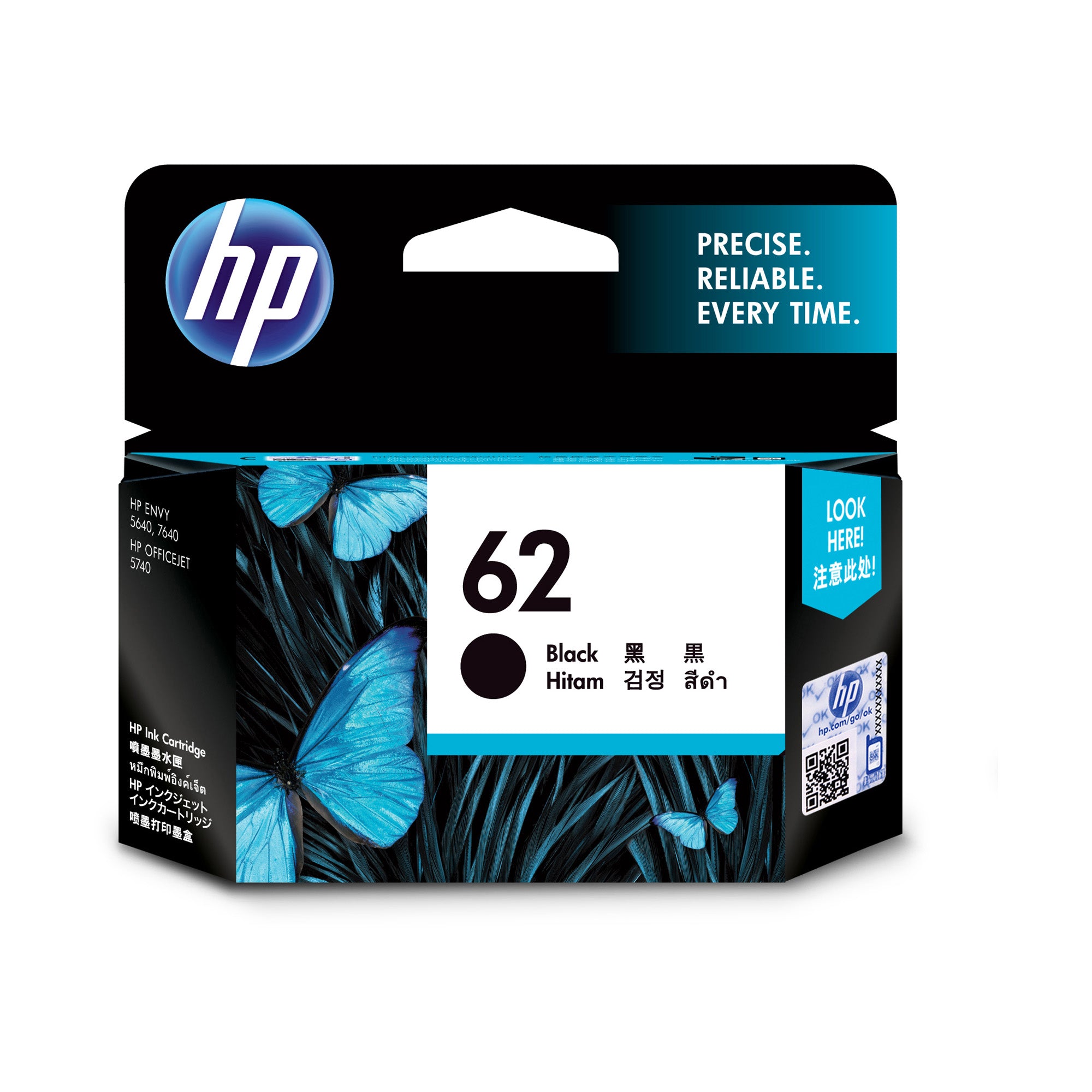 HP 62 Black Ink C2P04AA