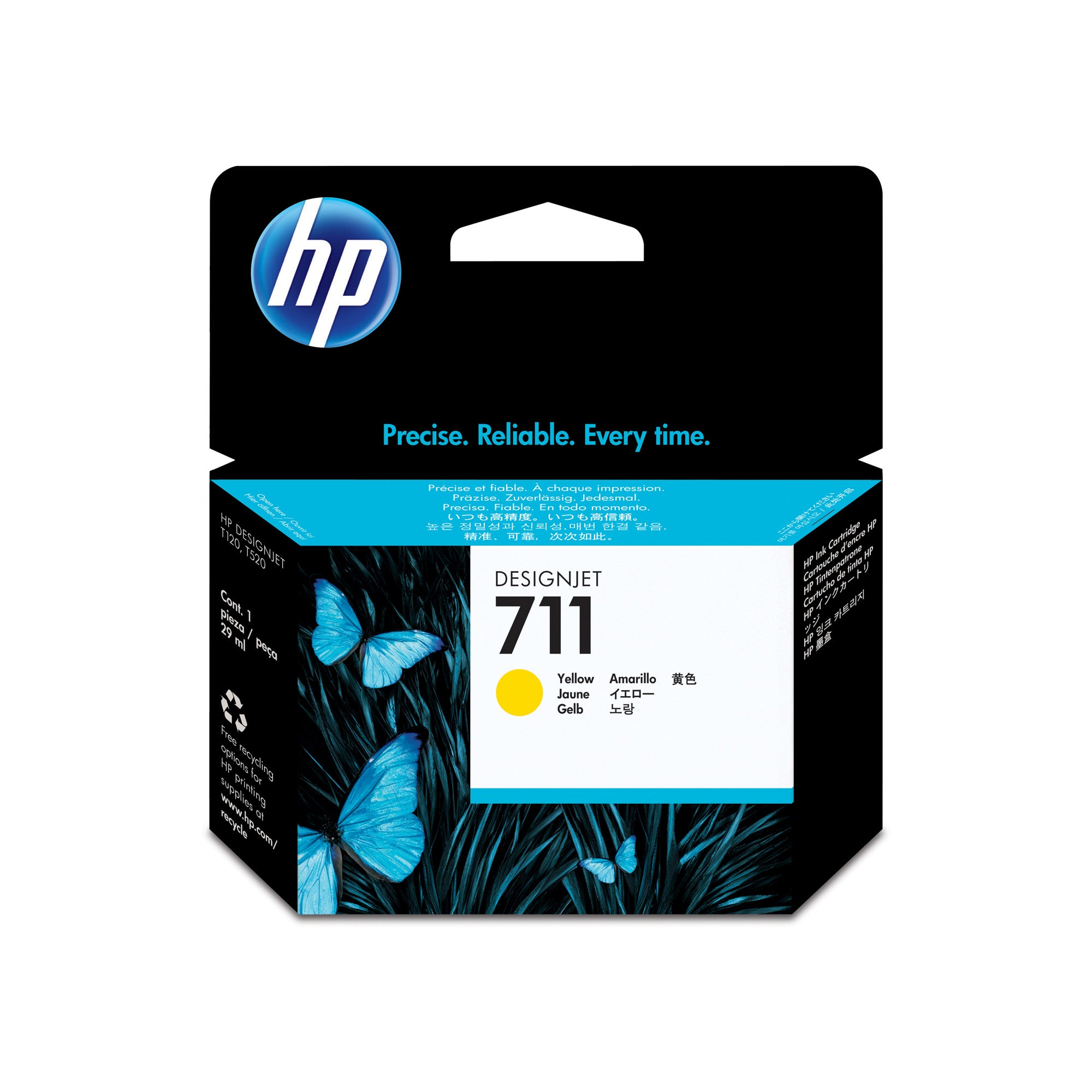 HP 711 29ml Yellow Ink CZ132A