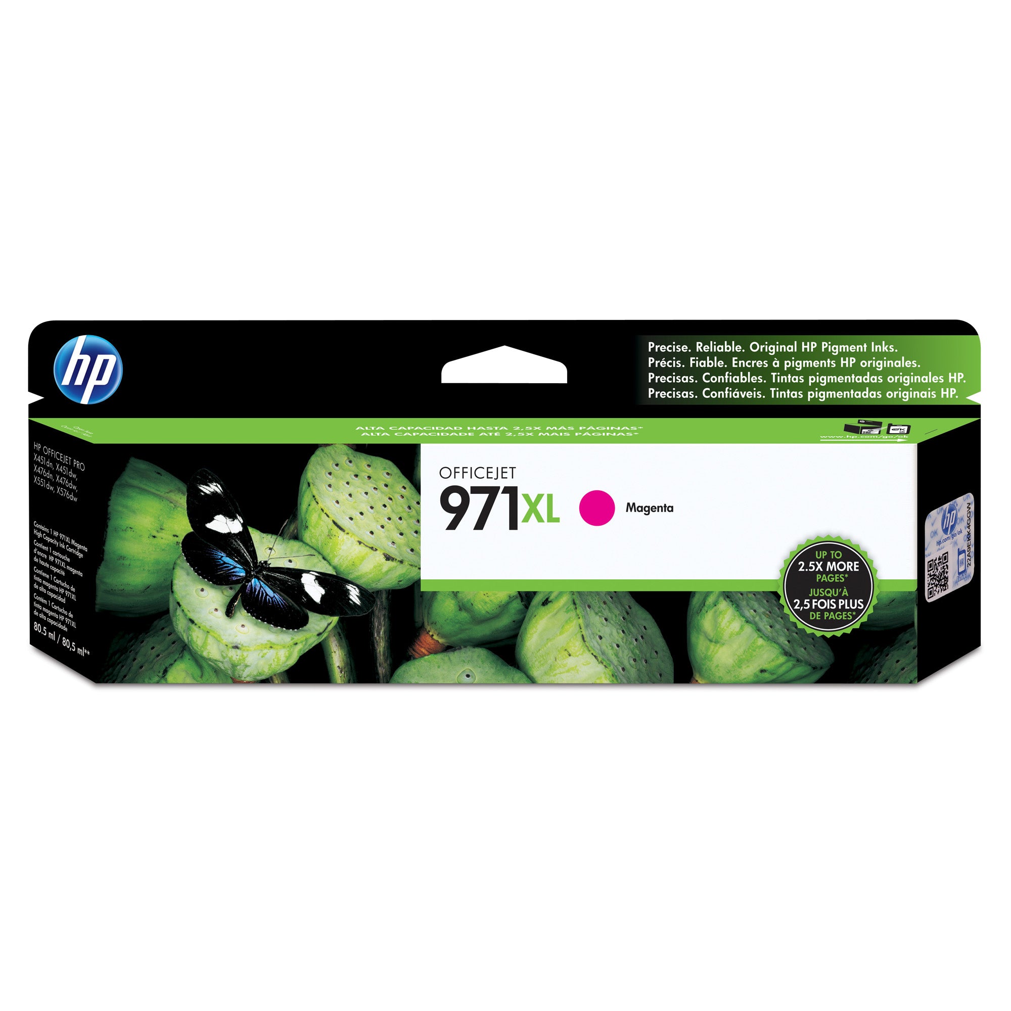 HP #971XL Magenta Ink CN627AA