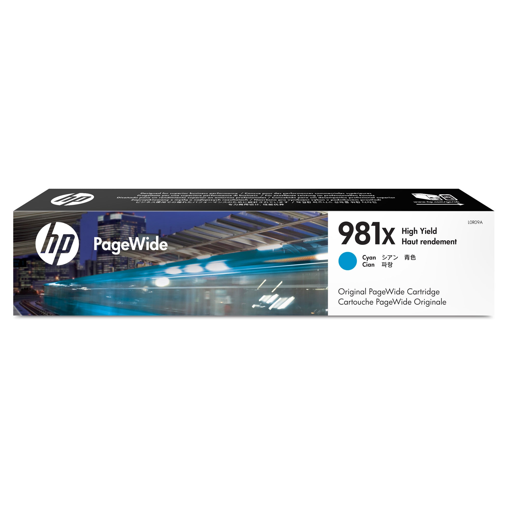 HP 981X Cyan Ink Cart L0R09A (10,000 pages)