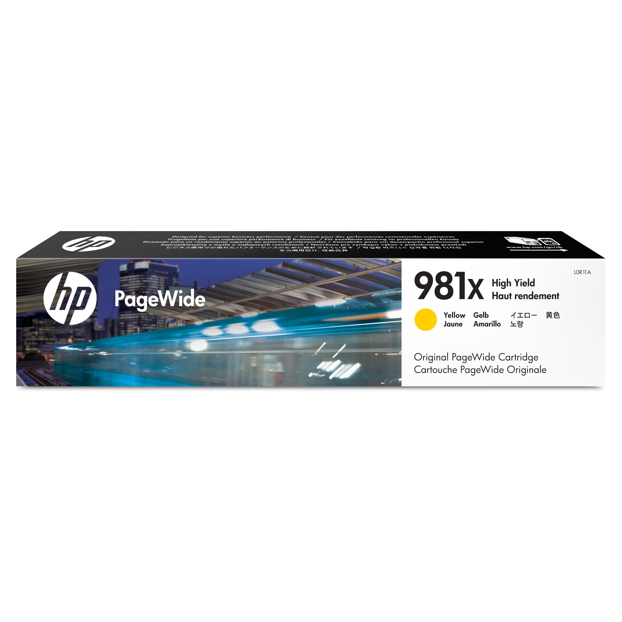 HP 981X Yell Ink Cart L0R11A (10,000 pages)