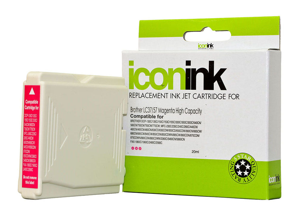 Icon Compatible Brother LC37/LC57 Magenta Ink Cartridge