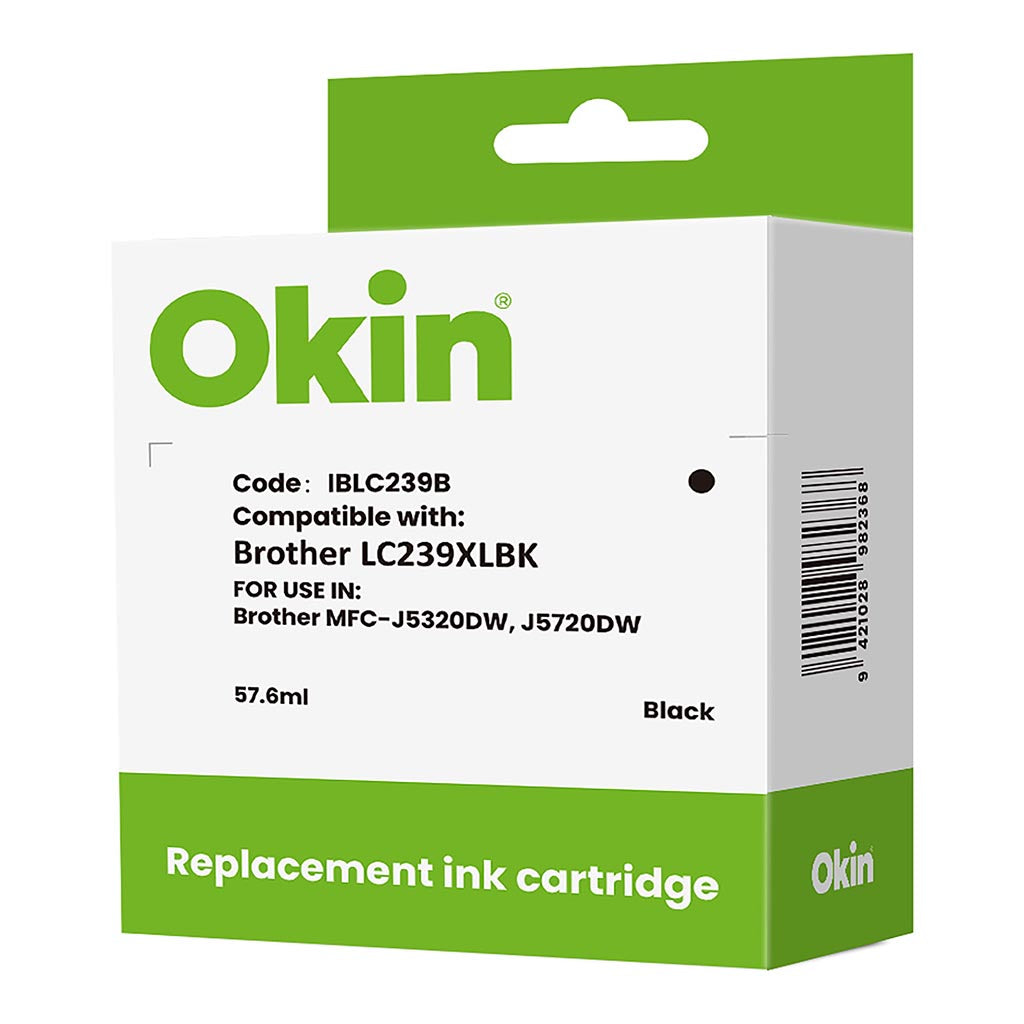 Okin Compatible Brother LC239XL Black Ink Cartridge