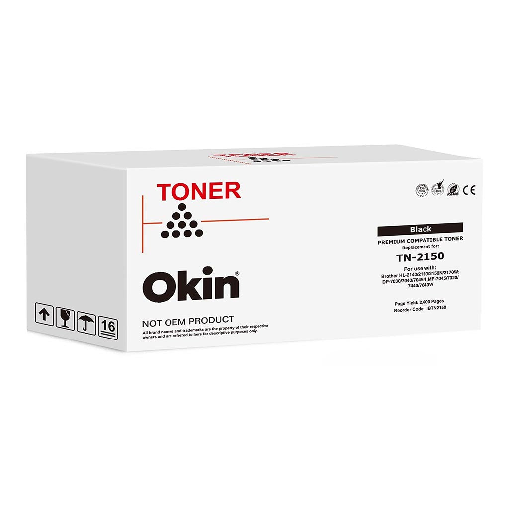 Okin Compatible Brother TN2150 Black Toner Cartridge
