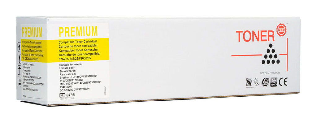 Icon Compatible Brother TN255 Yellow Toner Cartridge (2,200 A4 pages)