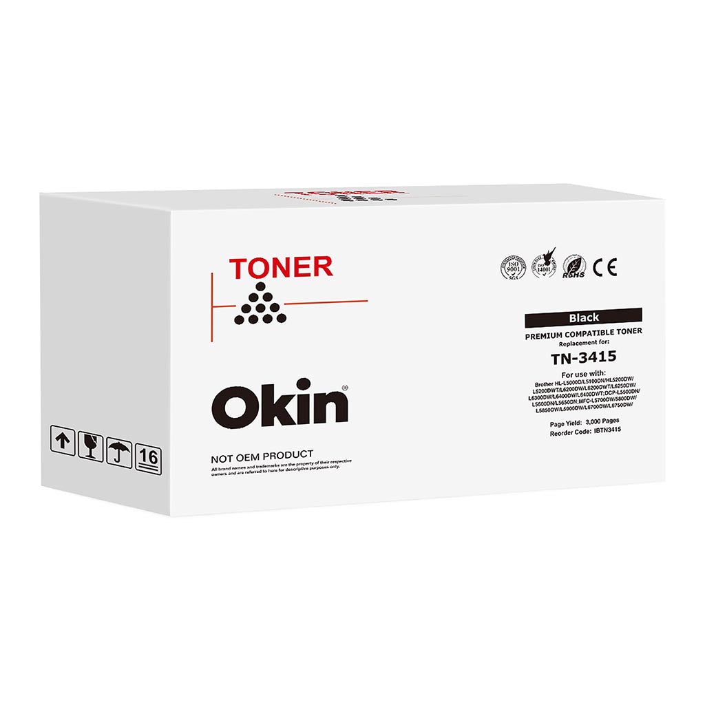 Okin Compatible Brother TN3415 Black Toner Cartridge