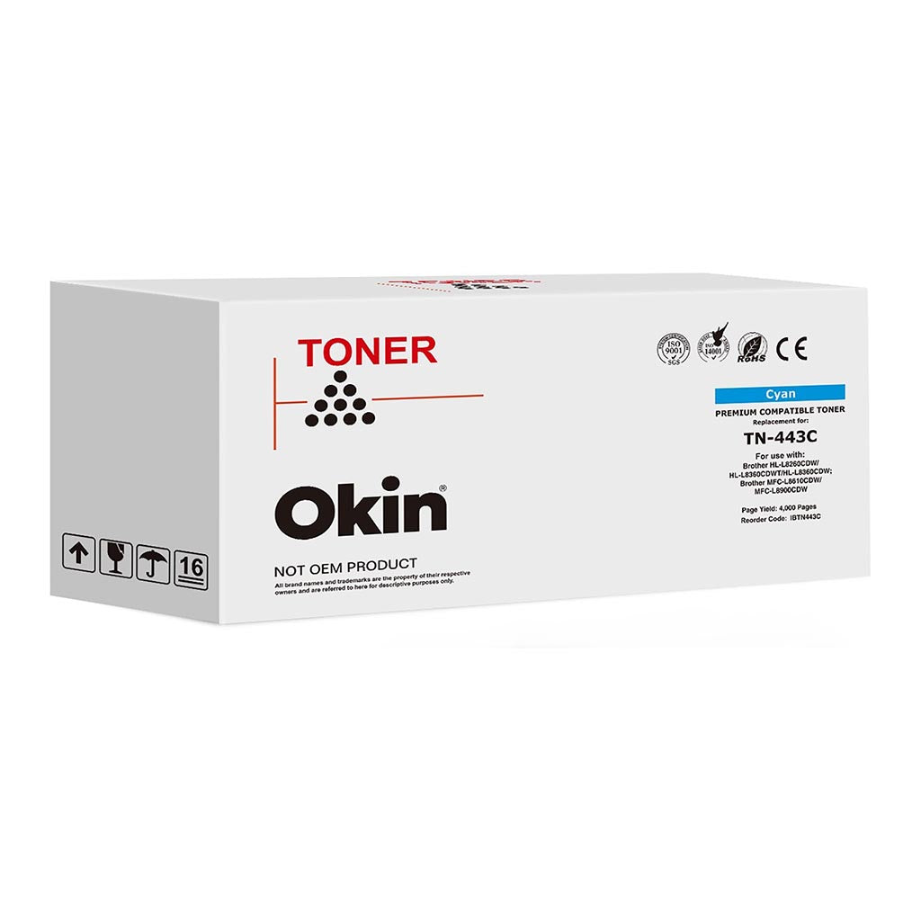 Okin Compatible Brother TN443 Cyan Toner Cartridge