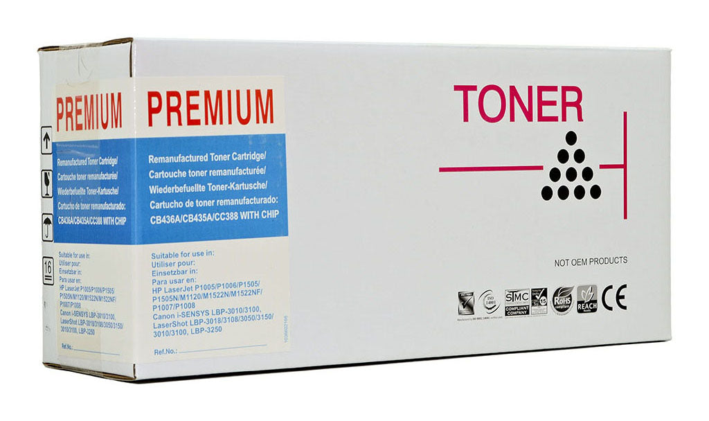 Icon Remanufactured HP CB435A/ Canon CART 312 Black Toner