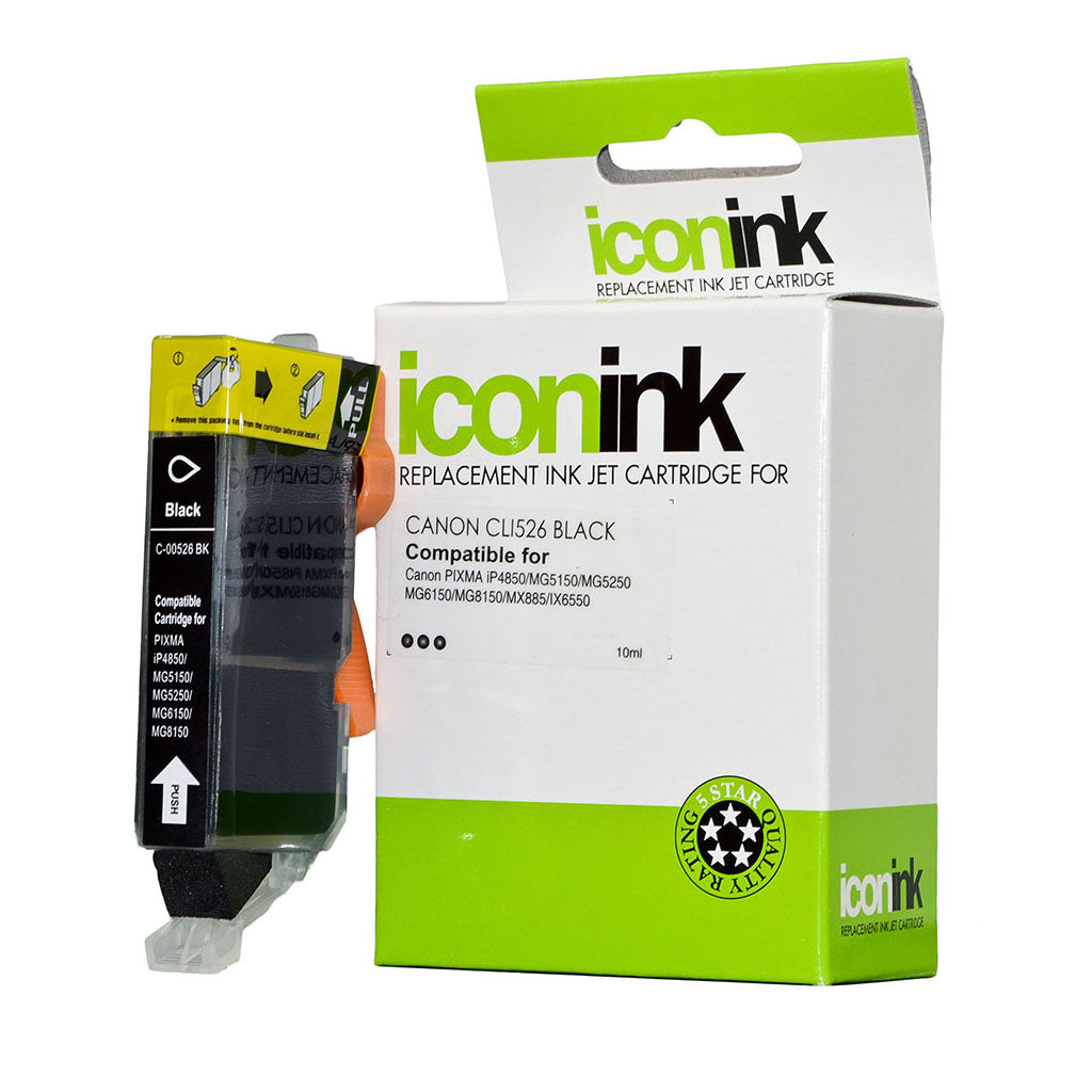 Icon Compatible Canon CLi-526 Black Ink Cartridge