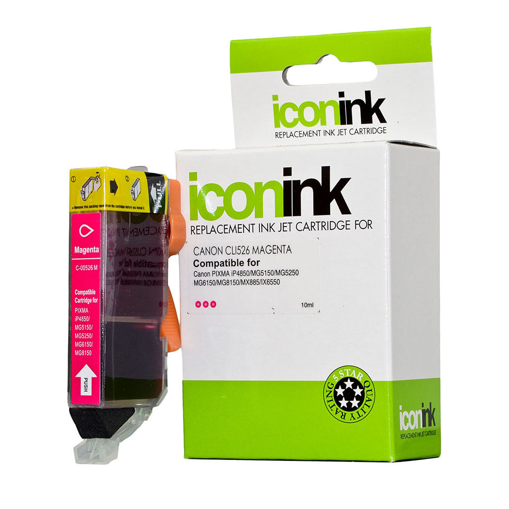 Icon Compatible Canon CLi-526 Magenta Ink Cartridge