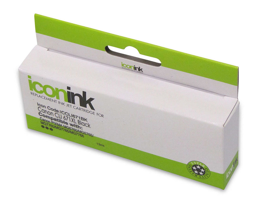 Icon Compatible Canon CLI-671XL Black Ink Cartridge
