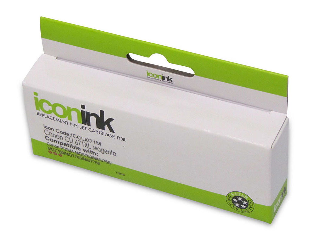 Icon Compatible Canon CLI-671XL Magenta Ink Cartridge