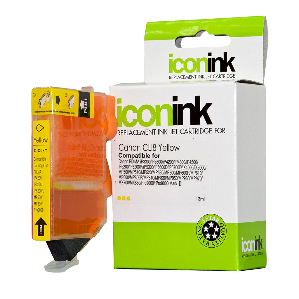 Icon Compatible Canon CLi-8Y Yellow Ink Cartridge