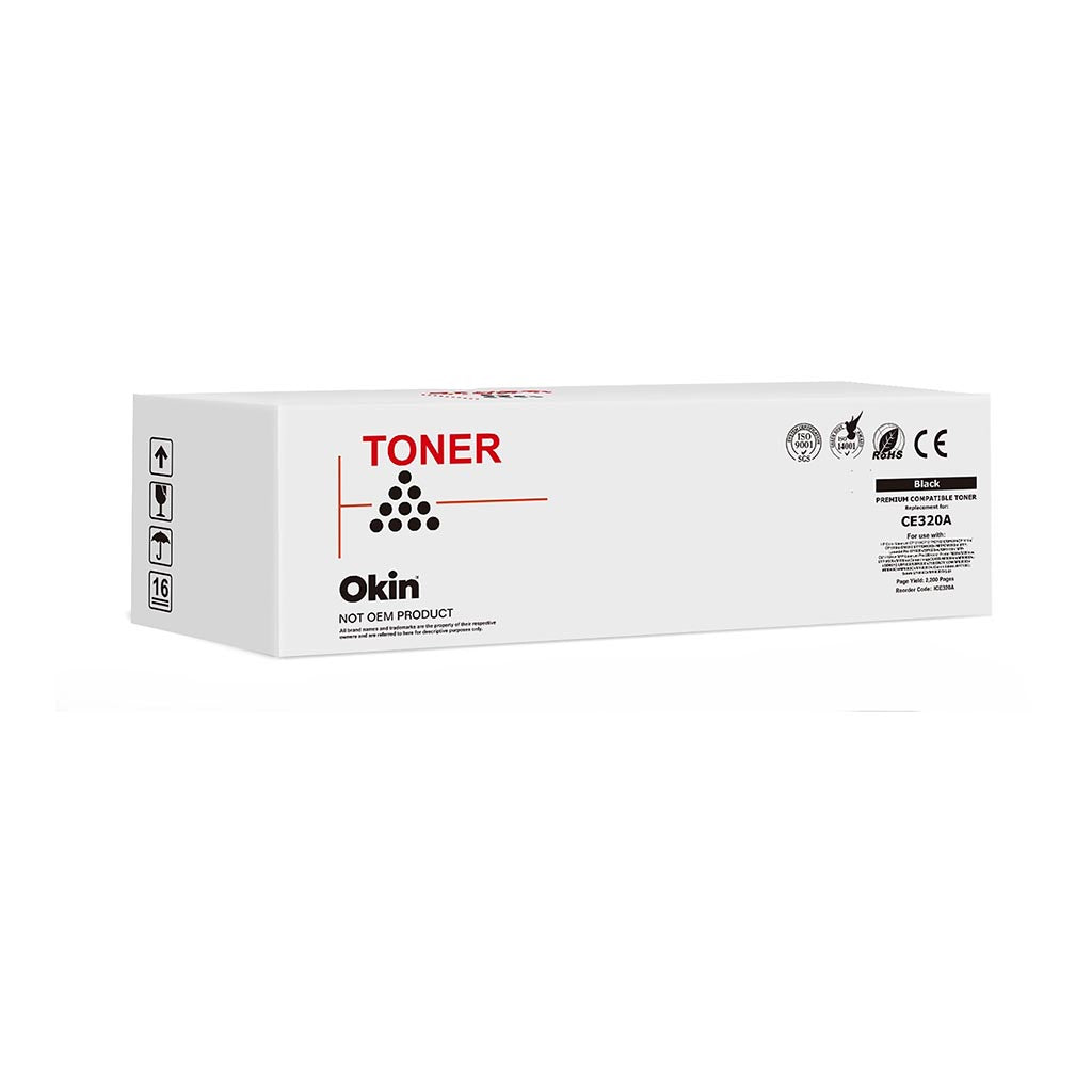 Okin Compatible HP CE320A CB540A Black Toner Cartridge