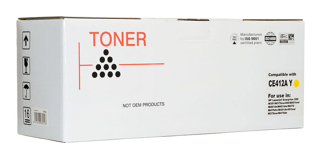 Icon Compatible HP CE412A Yellow Toner Cartridge