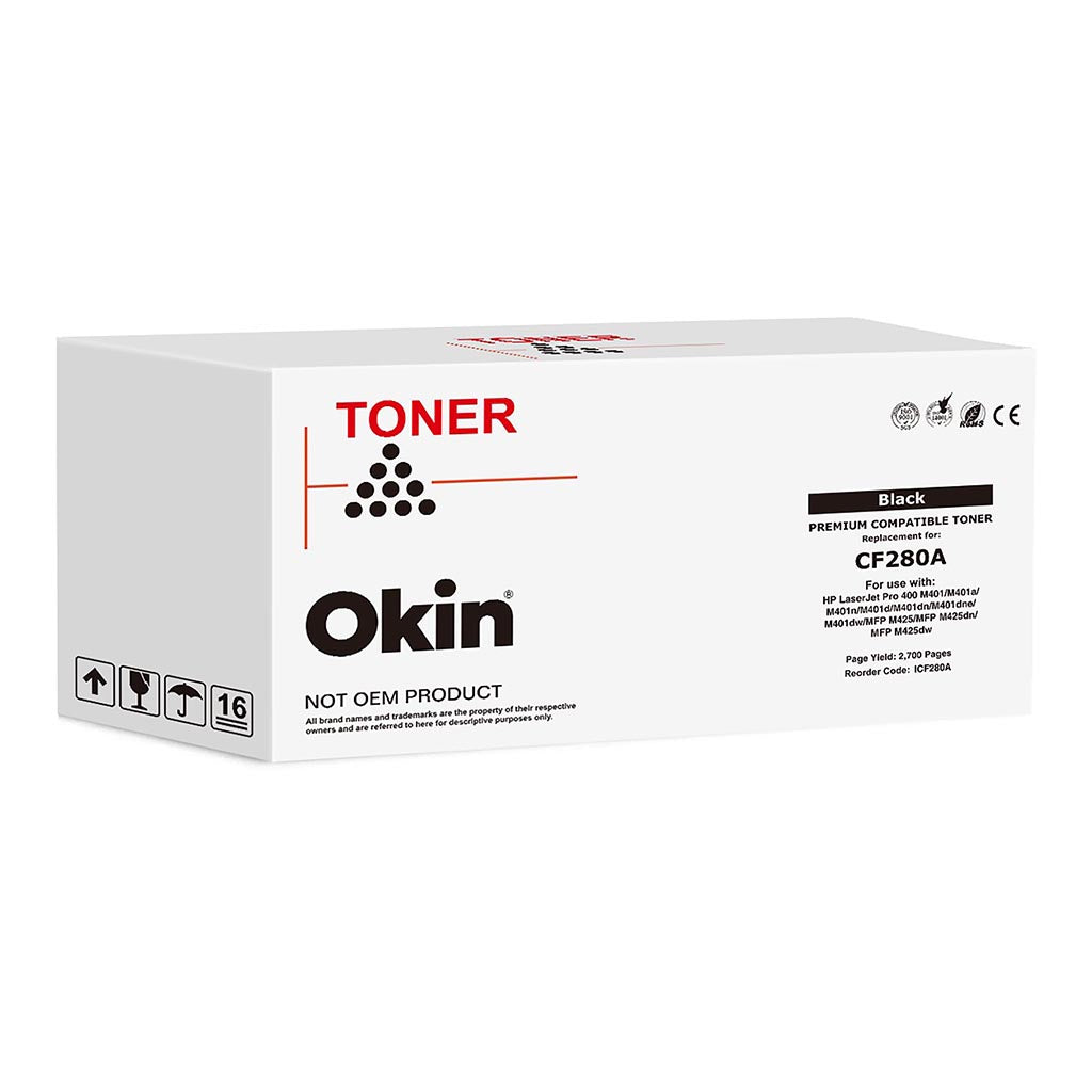 Okin Compatible HP CF280A Black Toner Cartridge