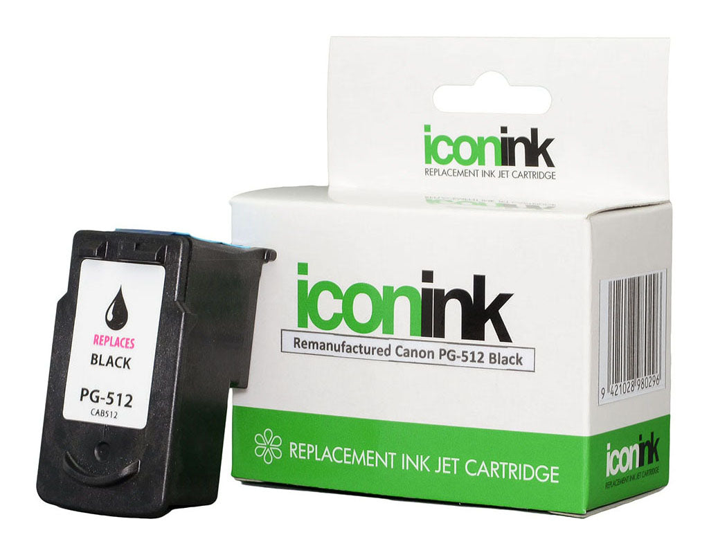 Icon Compatible Canon PG512 Black Reman Ink Cartridge