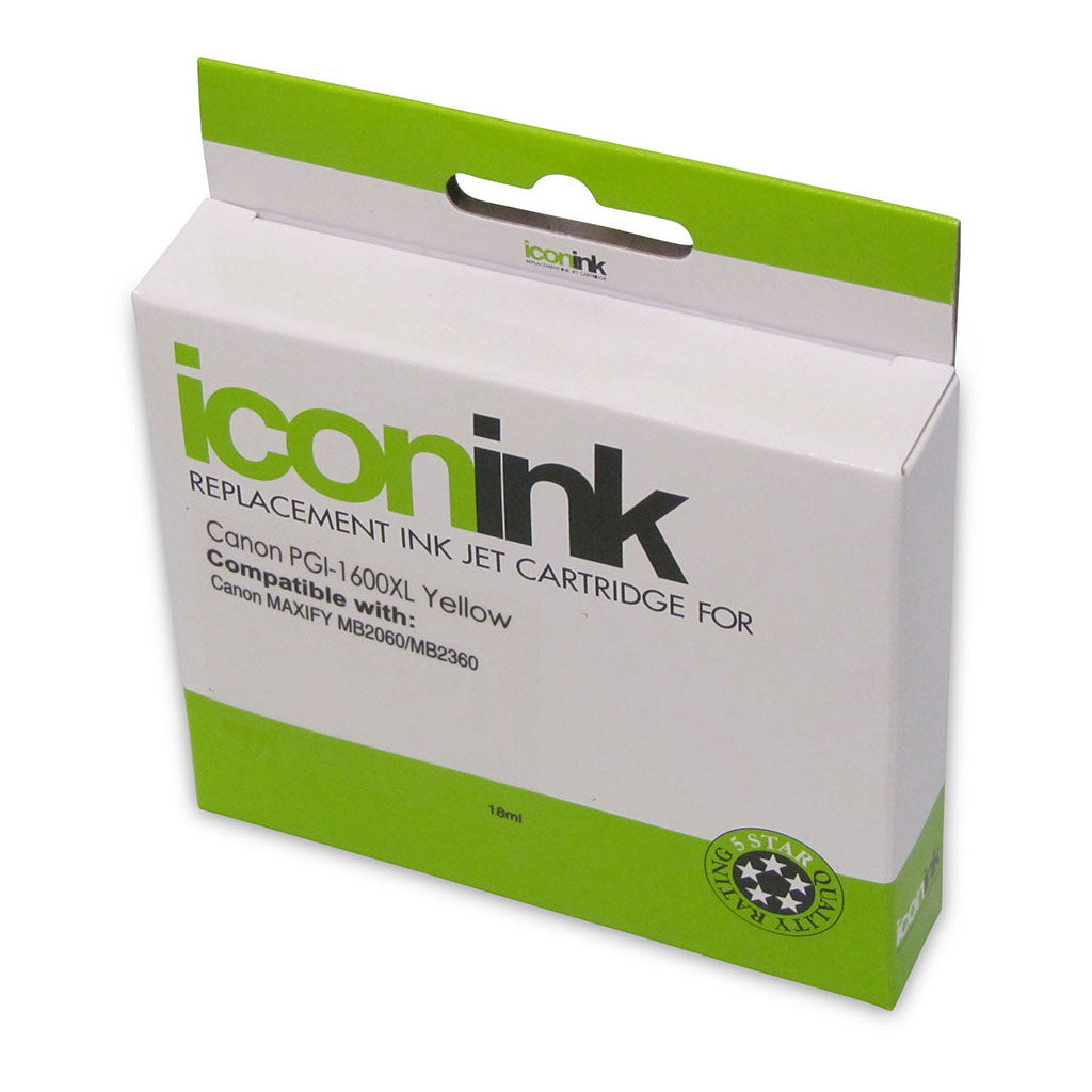 Icon Compatible Canon PGi-1600 XL Yellow Ink Cartridge