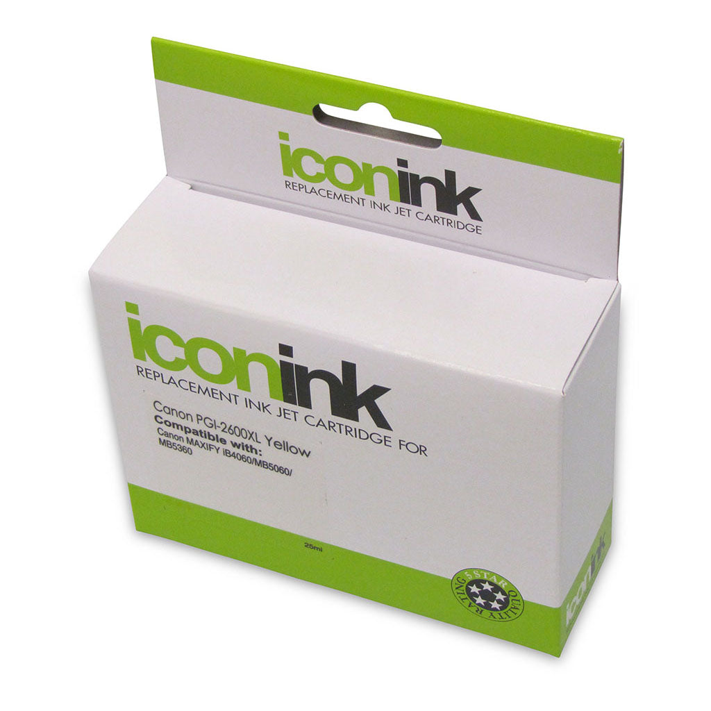 Icon Compatible Canon PGi-2600 XL Yellow Ink Cartridge