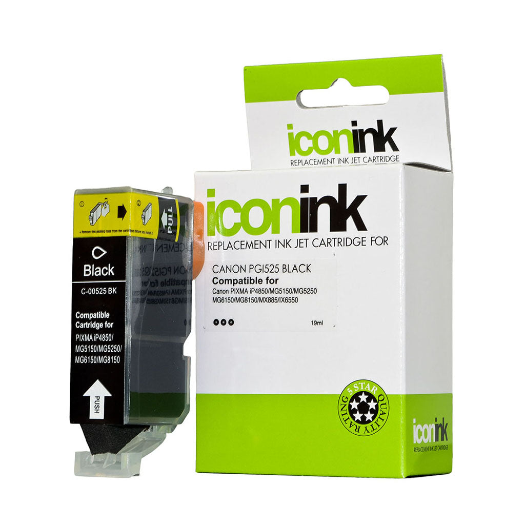 Icon Compatible Canon PGi-525 Black Ink Cartridge
