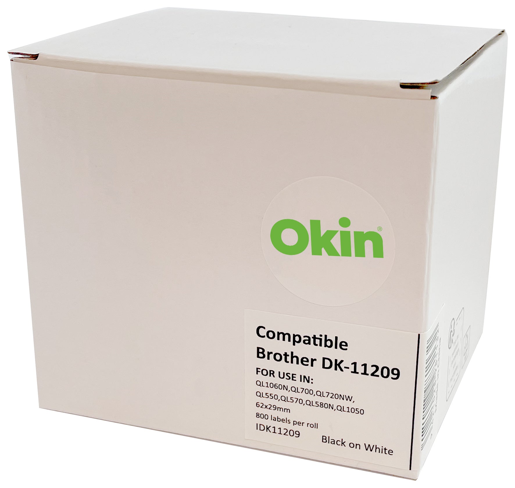 Okin Compatible Brother DK Labels 29x90mm 400 Roll