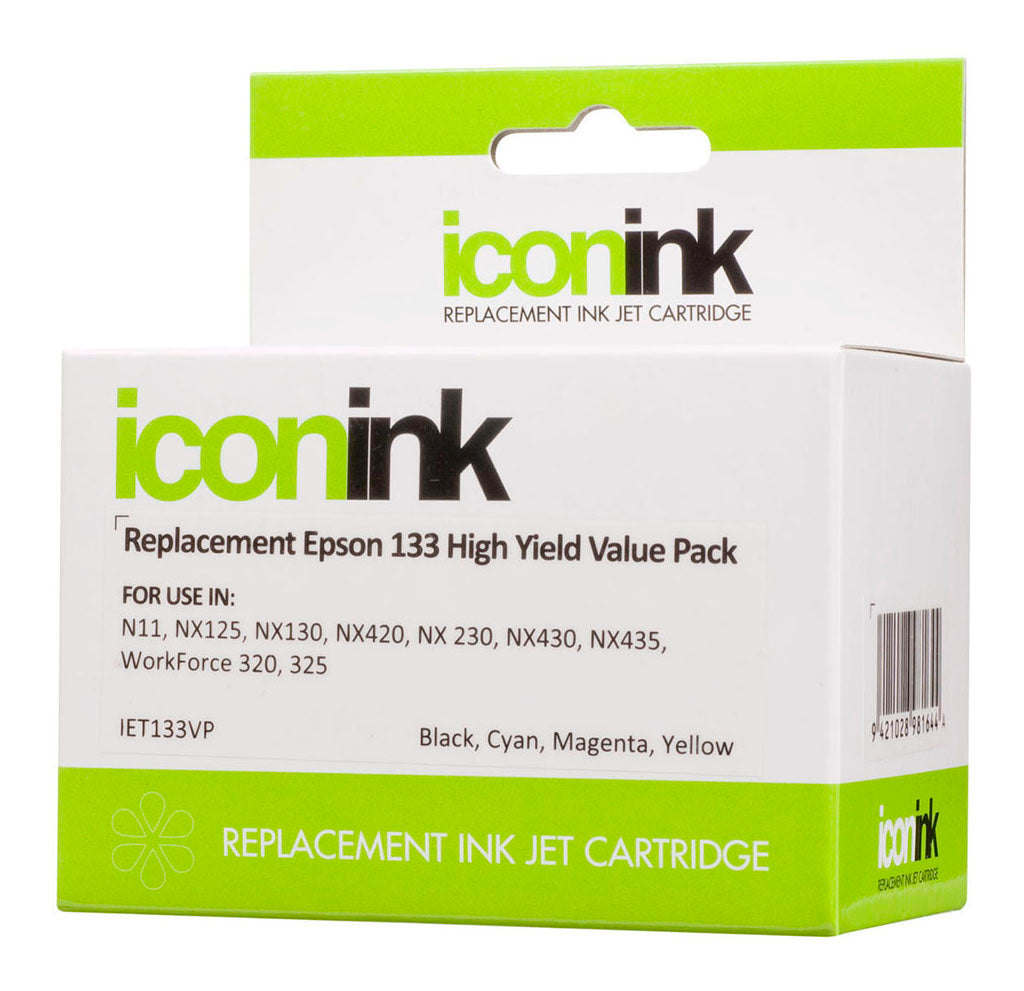 Icon Compatible Epson 133 B/C/M/Y Value Pack