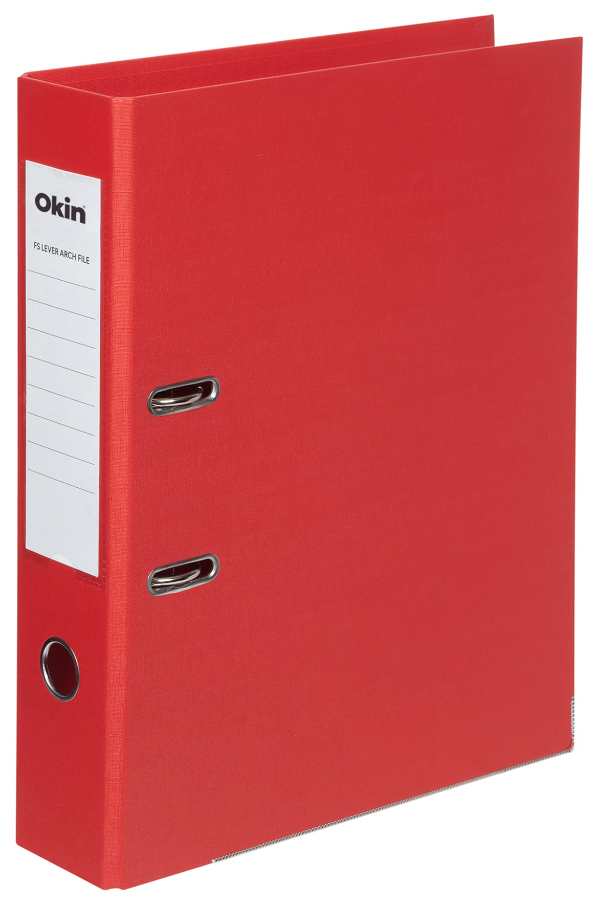 Okin Lever Arch File FS Linen Red