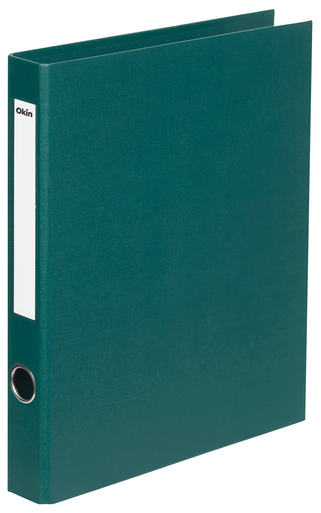 Okin Ringbinder Linen A4 2D 26mm Forest Green