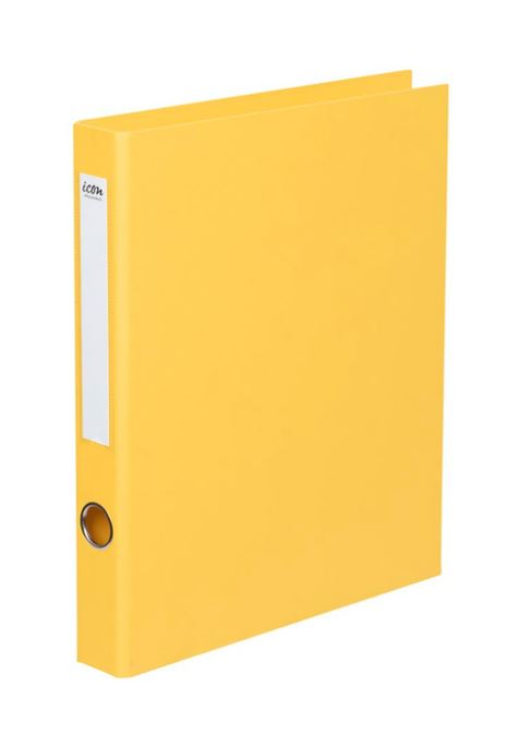 Okin Ringbinder Linen A4 2D 26mm Yellow