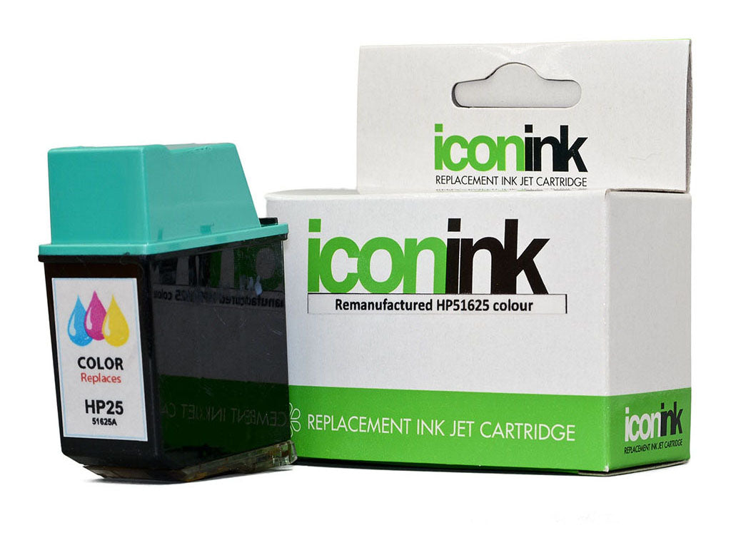 Icon Remanufactured HP 25 TriColour Ink Cartridge (51625AA)