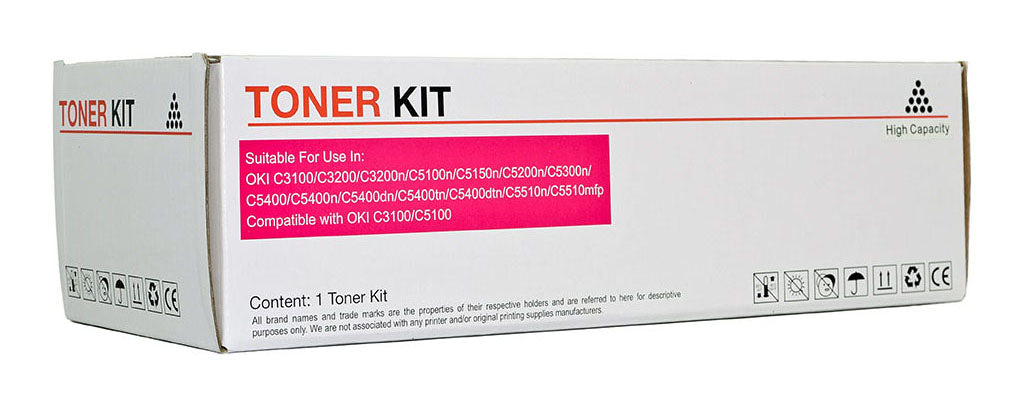 Icon Compatible OKI C3100/C5100 Magenta Toner Cartridge