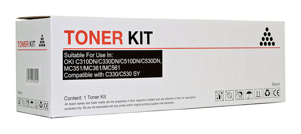 Icon Compatible OKI C310/C330/C510/C530 Black Toner (44469805)
