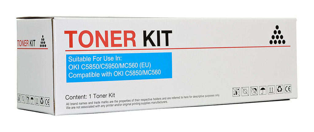 Icon Compatible OKI C5850/C5950 Cyan Toner Cartridge