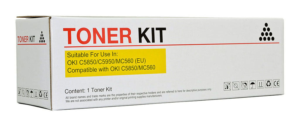 Icon Compatible OKI C5850/C5950 Yellow Toner Cartridge