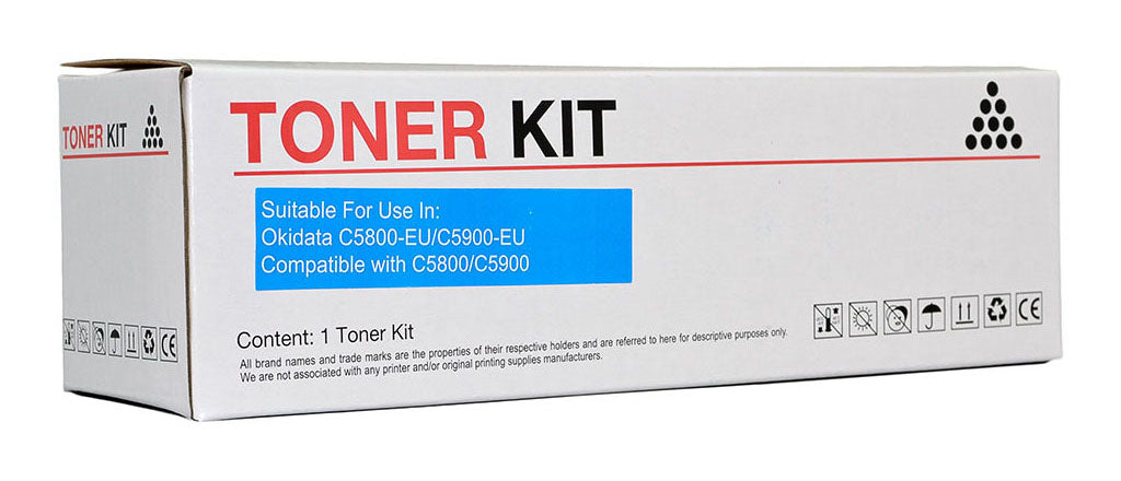 Icon Compatible OKI C5800/C5900 Cyan Toner Cartridge