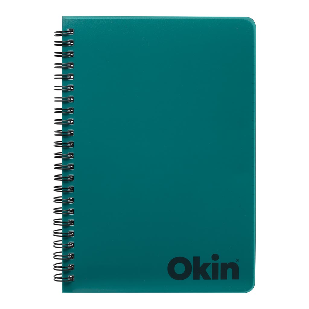 Okin Spiral Notebook A5 PP Cover Aqua 200 pg FSC Mix*